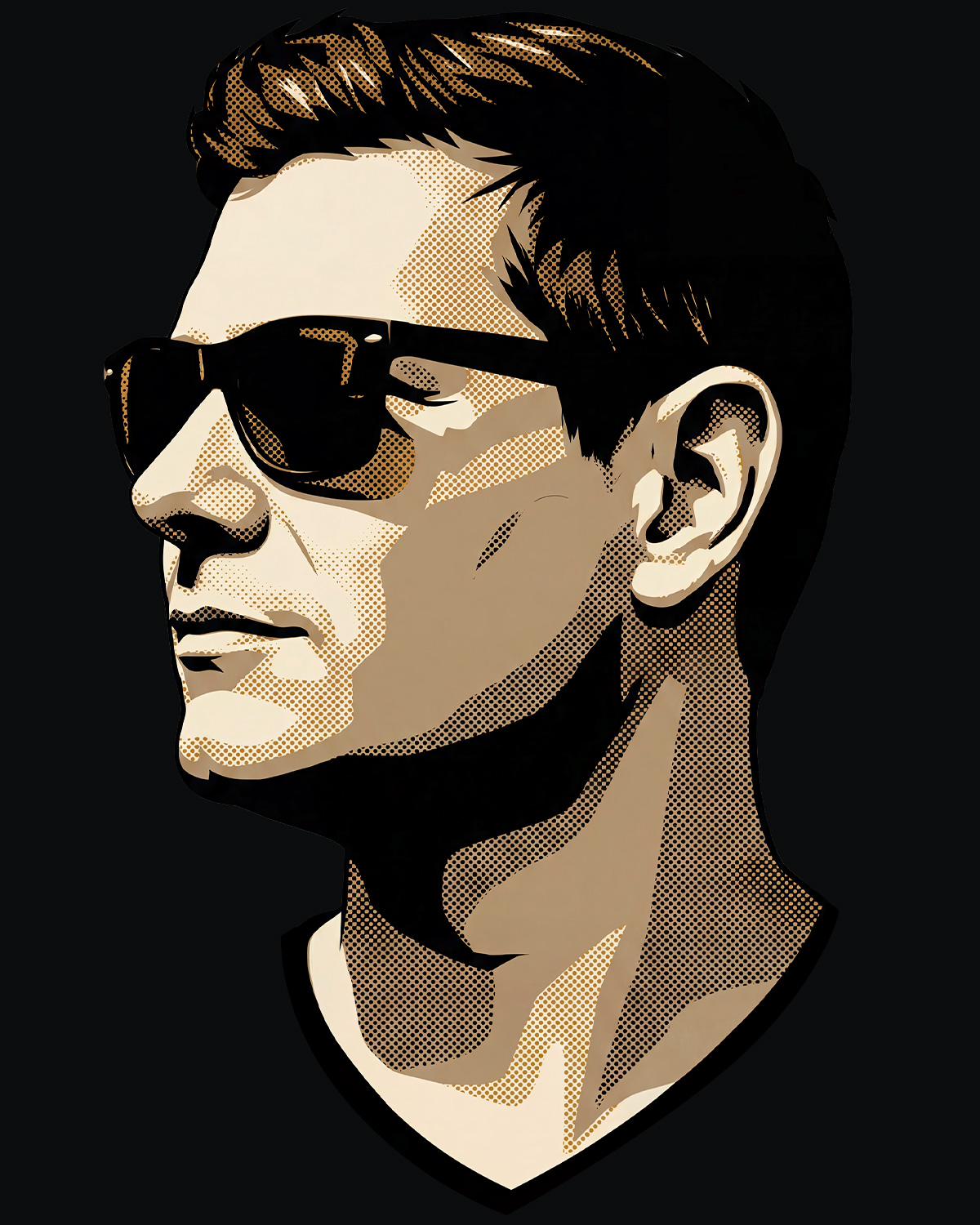 Neil de la Harpe, profile portrait