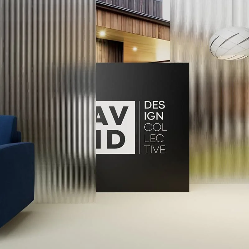 AVID Design Collective abstract geometric logo mark
