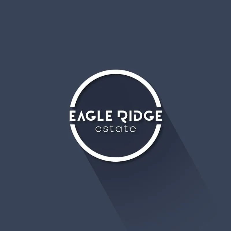 Eagle Ridge property development logo with mountain-inspired mark