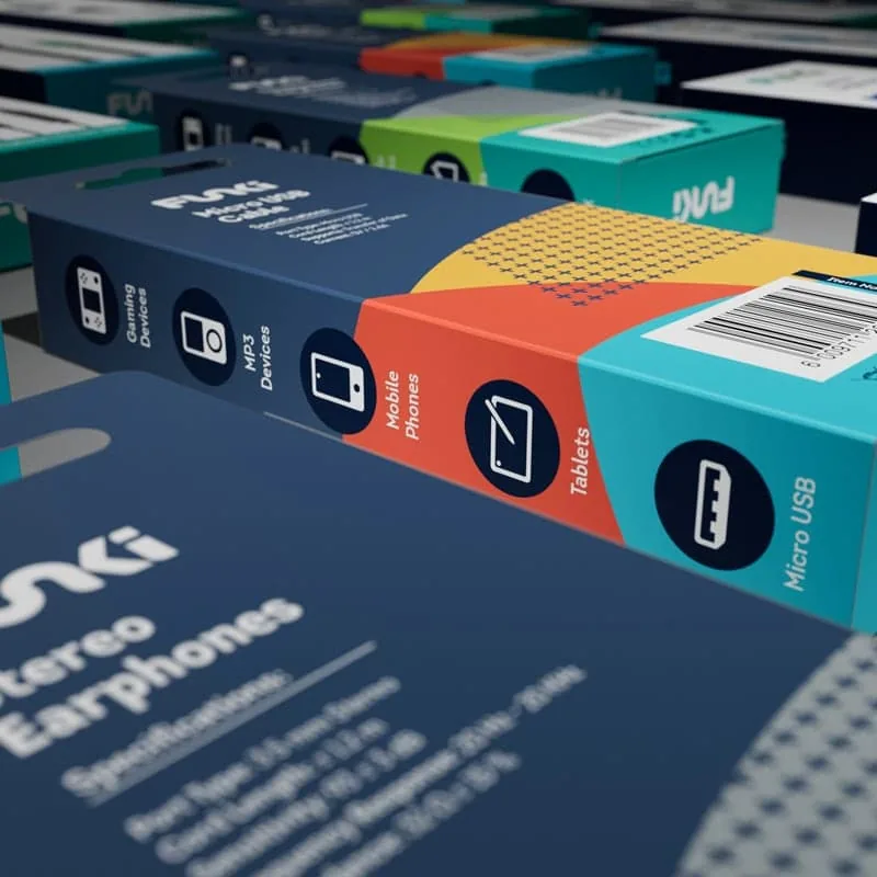 Funki product packaging lineup
