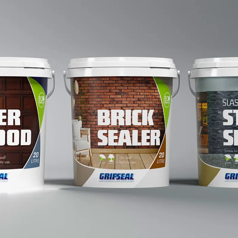 GripSeal 20 litre industrial bucket range 3D render