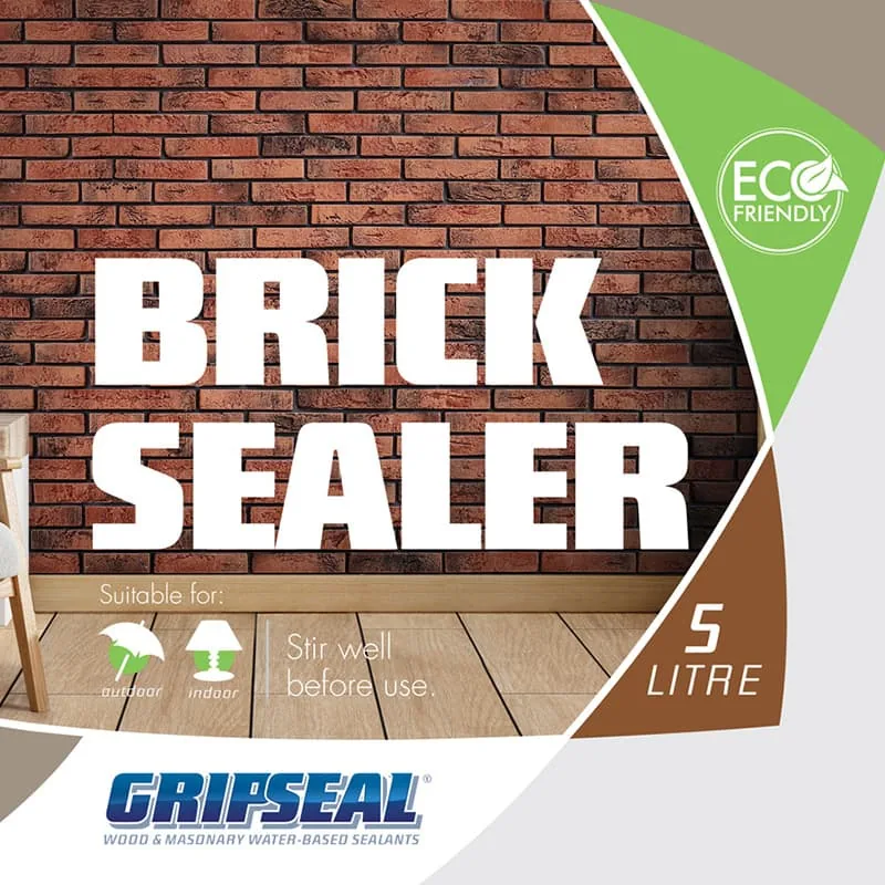 GripSeal Brick Sealer 5L flat label artwork
