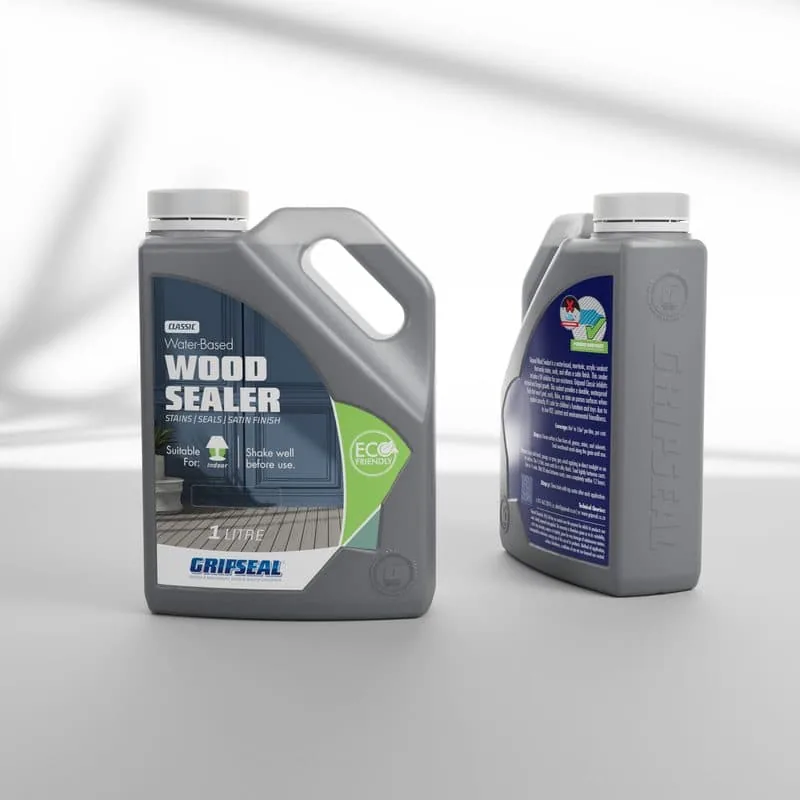 GripSeal Classic 1 litre custom bottle 3D render with tamper-evident cap