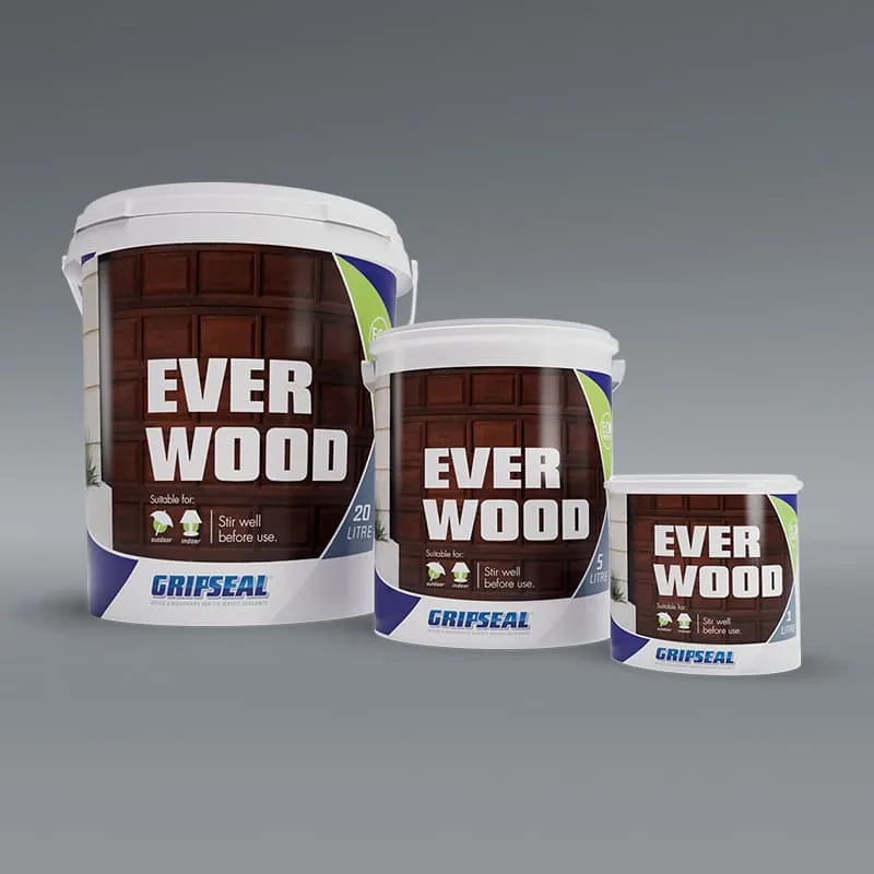 GripSeal Everwood wood treatment range – green label system