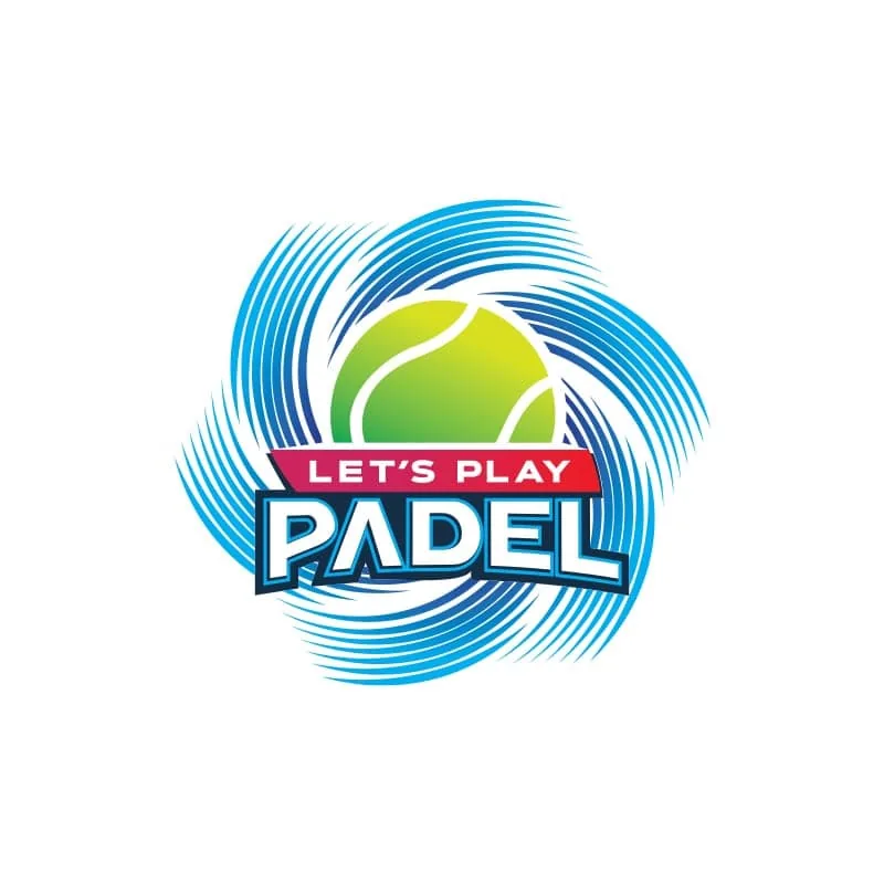 Let's Play Padel logo on white – full colour