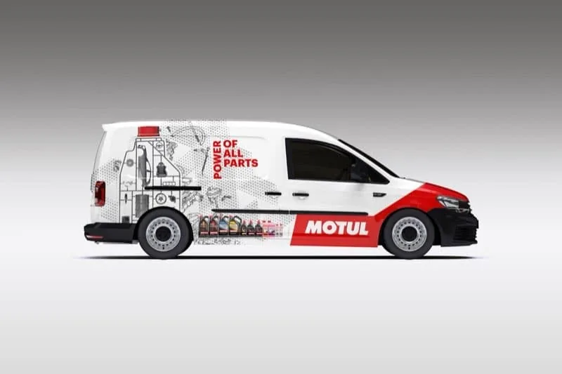 Motul VW Caddy passenger side wrap view