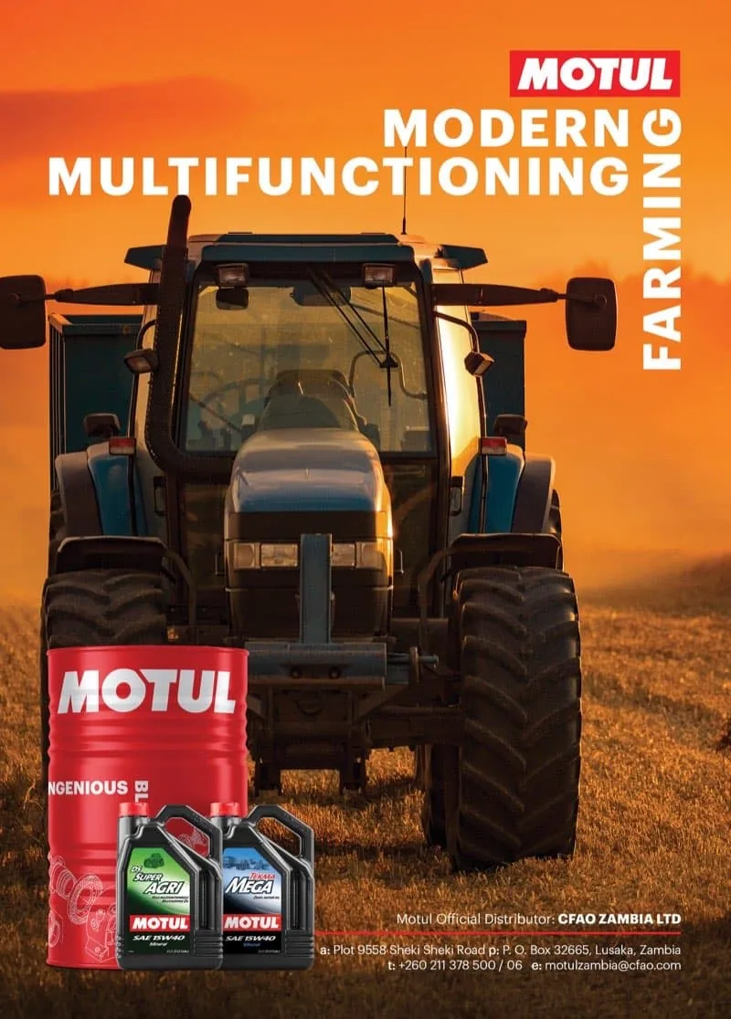 Motul Zambia agricultural magazine advert