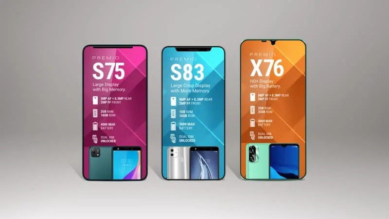 Premio smartphone screen protector packaging 3D render