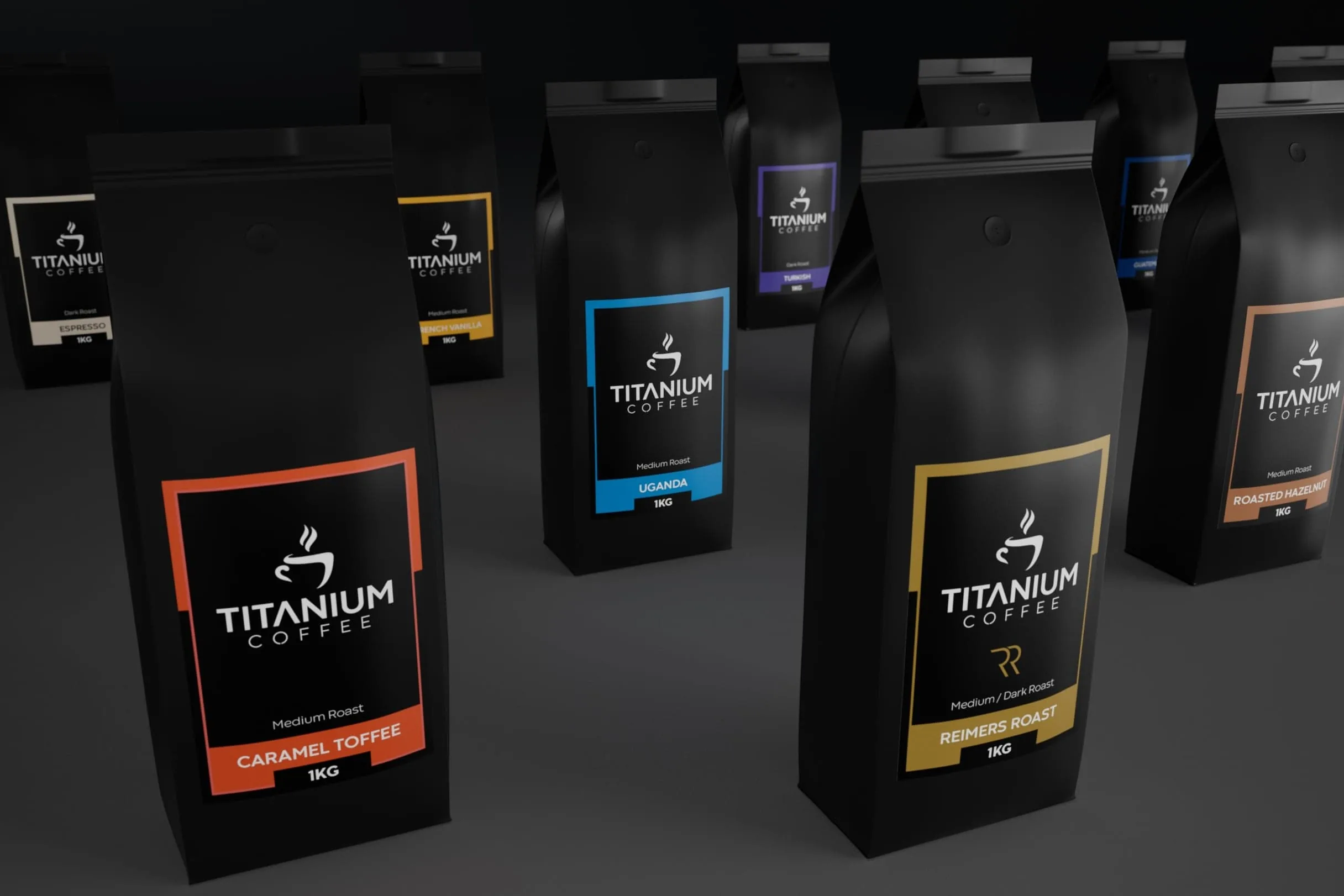 Titanium Coffee packaging range
