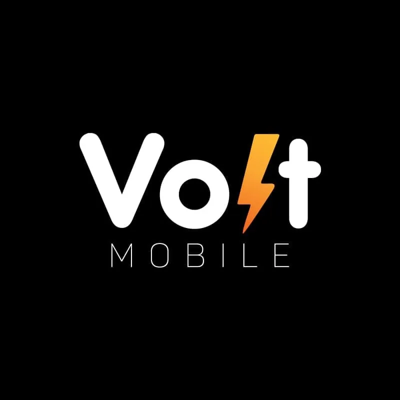 Volt Mobile logo in white on dark background