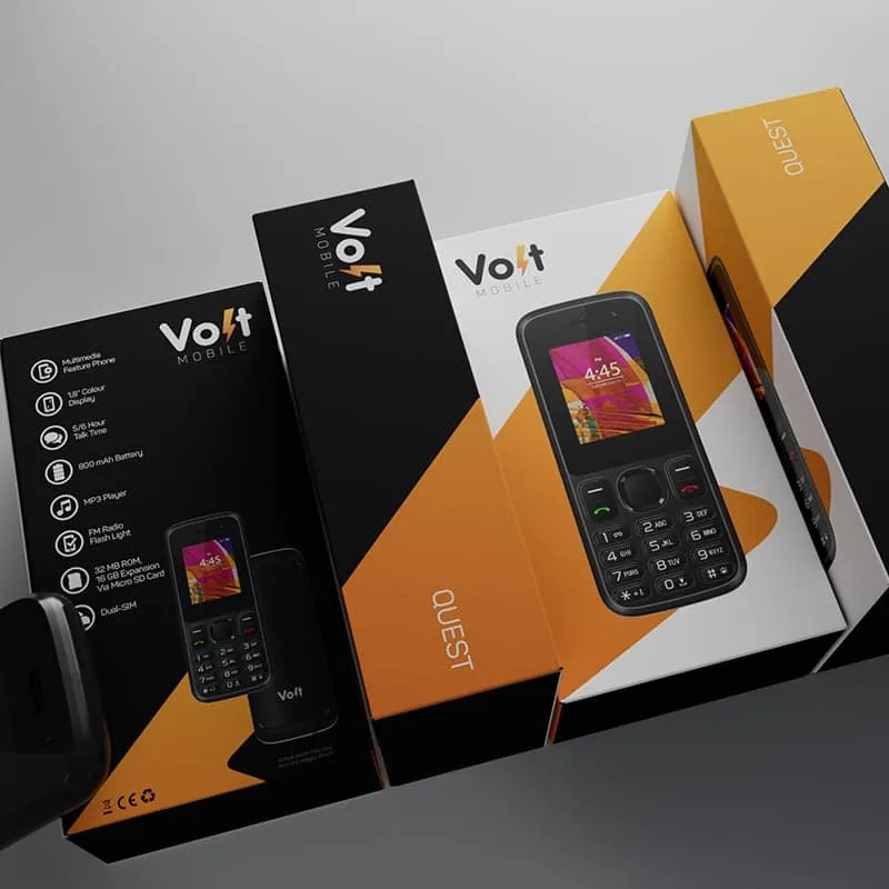 Volt Mobile Quest phone box – white colourway